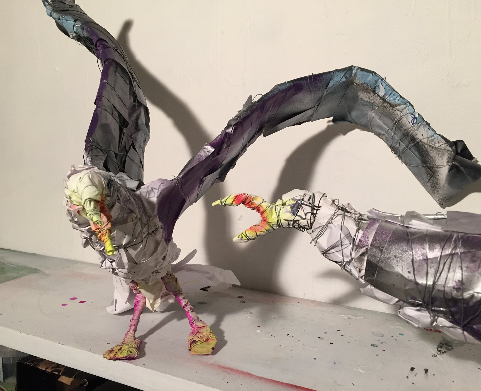 Gulls fighting, work in progress — Ian Christensen